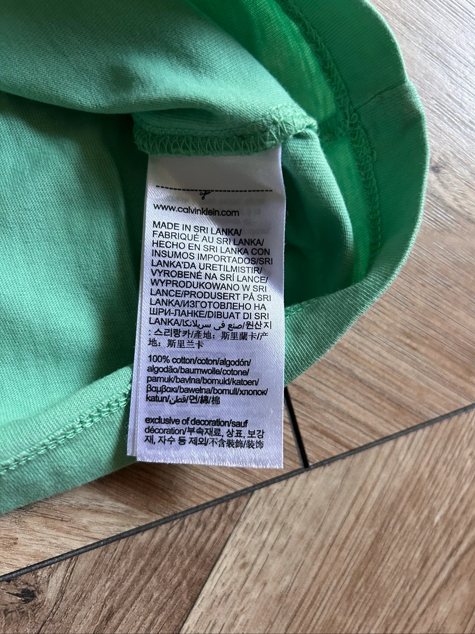 Calvin Klein Jeans water green / mint t-shirt – Size 16 years (XS / S) – photo 7